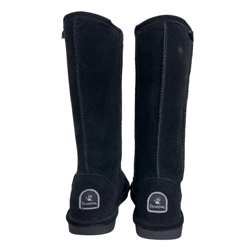 BEARPAW Emma Black shearling style boot - worn once | SZ: 7